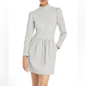 La Vie Rebecca Taylor Gray Long Sleeve Knit Dress Size M